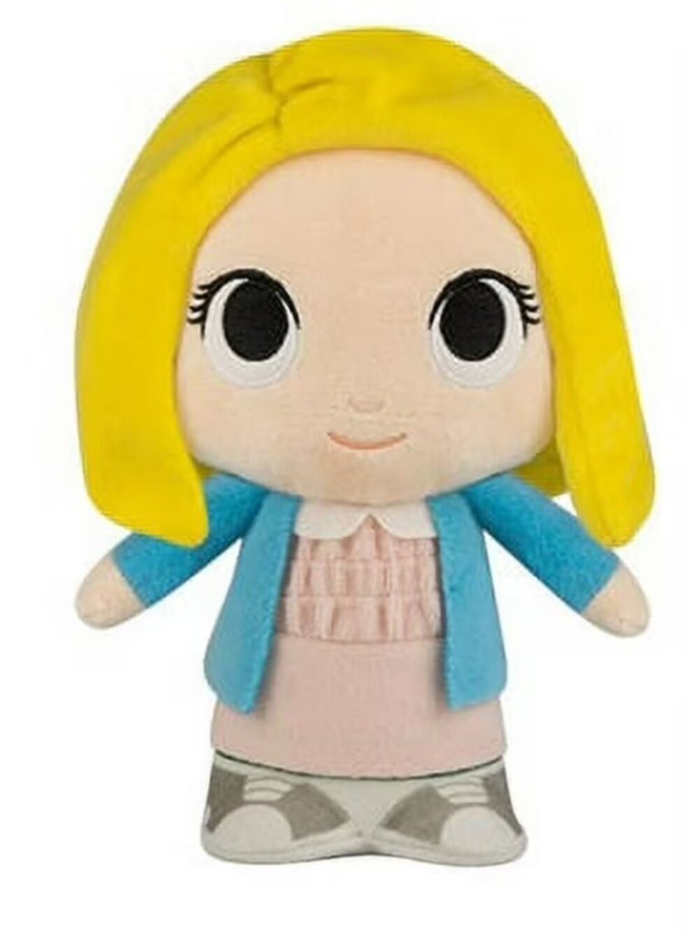 Funko SuperCute Plushies Stranger Things Eleven 8” Plush Doll Blonde Wig Blue Ja